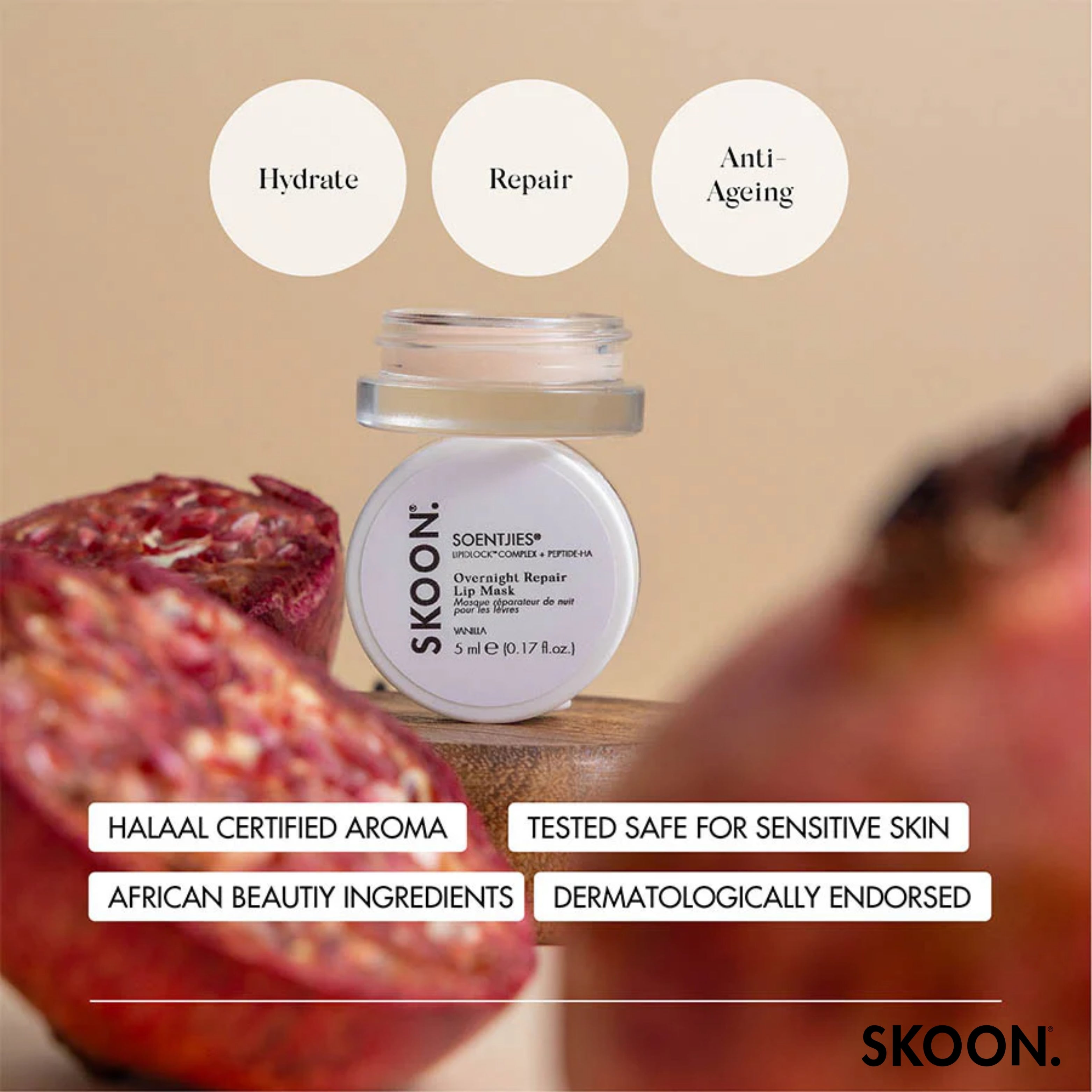 SKOON - Soentjies Overnight Repair Lip Mask 5g