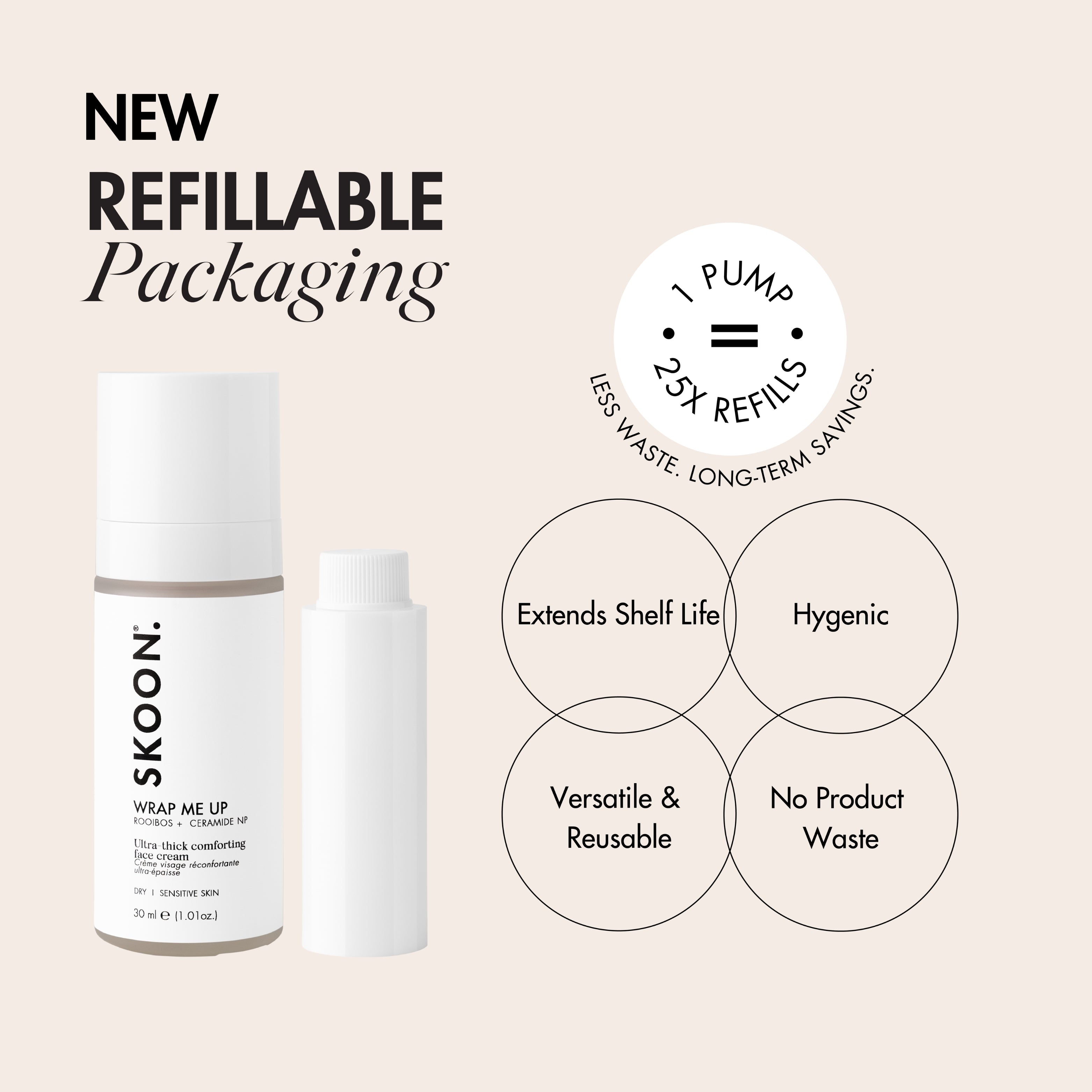 SKOON - Wrap Me Up Face Cream Ultra Thick Refill 30ml