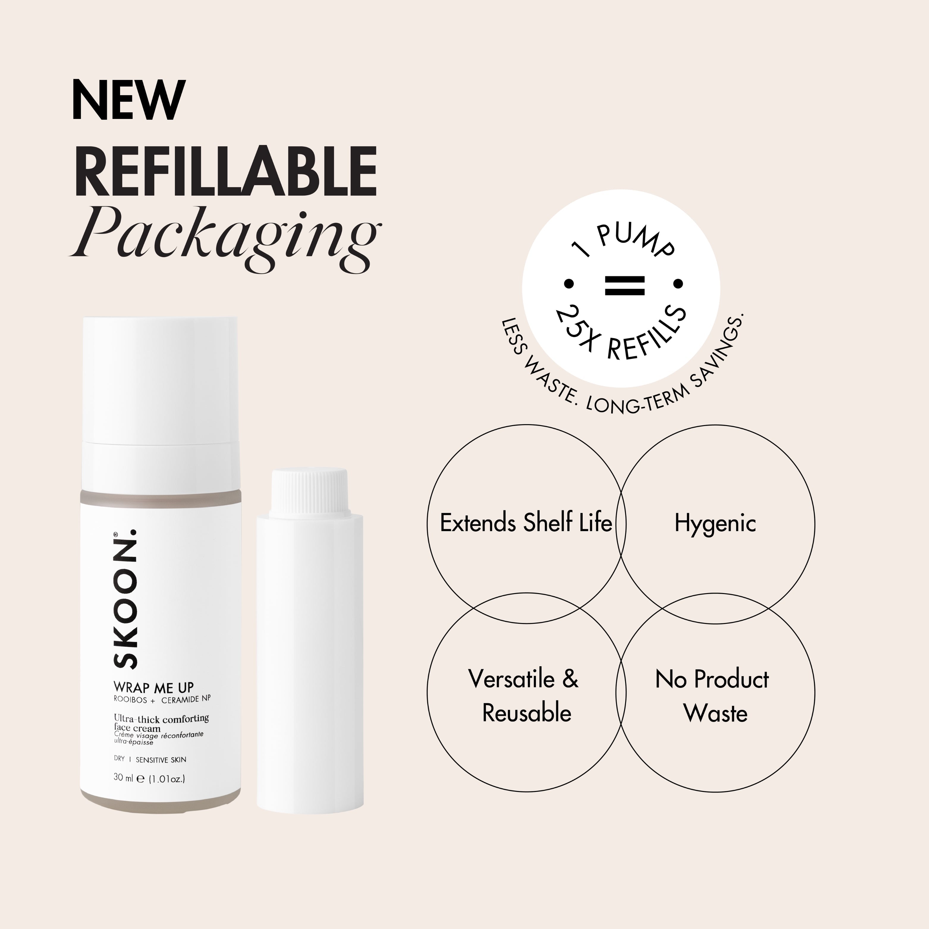 SKOON - Wrap Me Up Face Cream Ultra Thick Refill 30ml