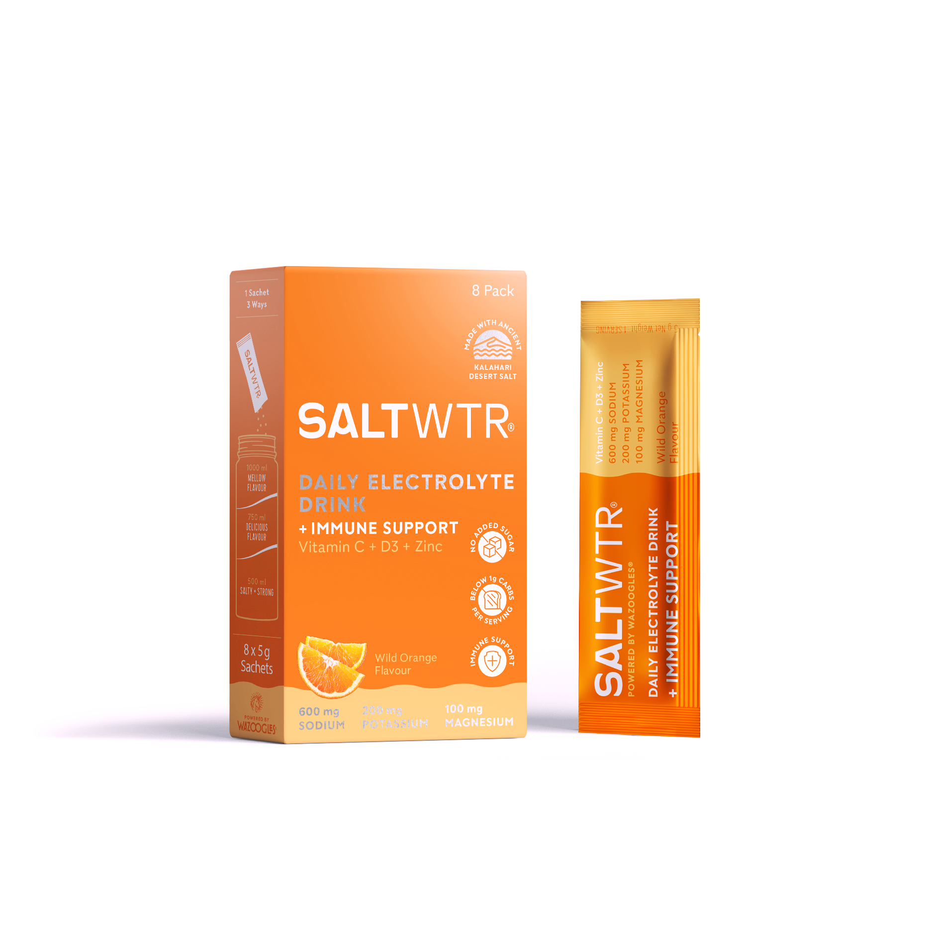 SALTWTR - Electrolytes Wild Orange Immune Support 8s