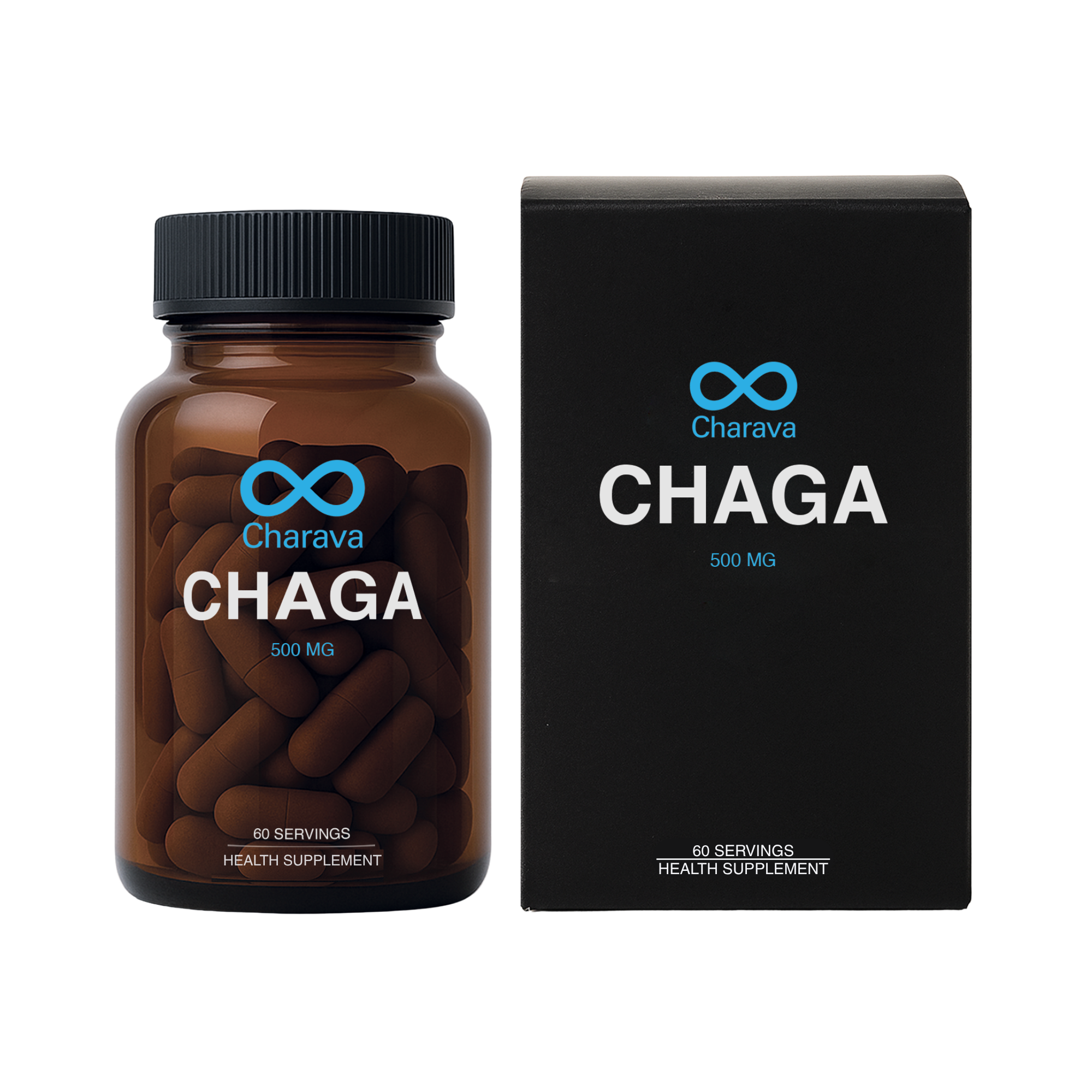 Charava - Chaga 500mg 60s