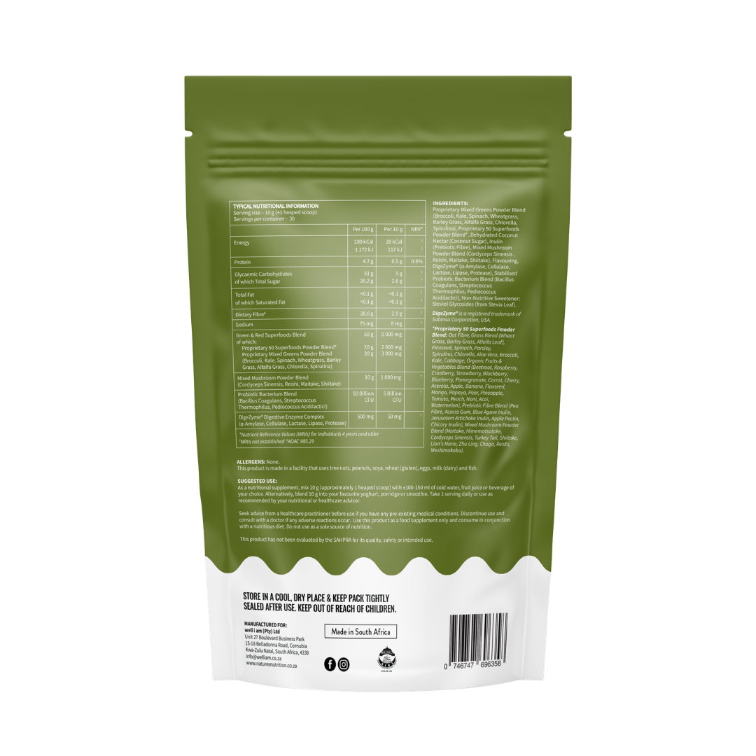 Nature's Nutrition - Superfood Blend Super Greens Concentrate 300g