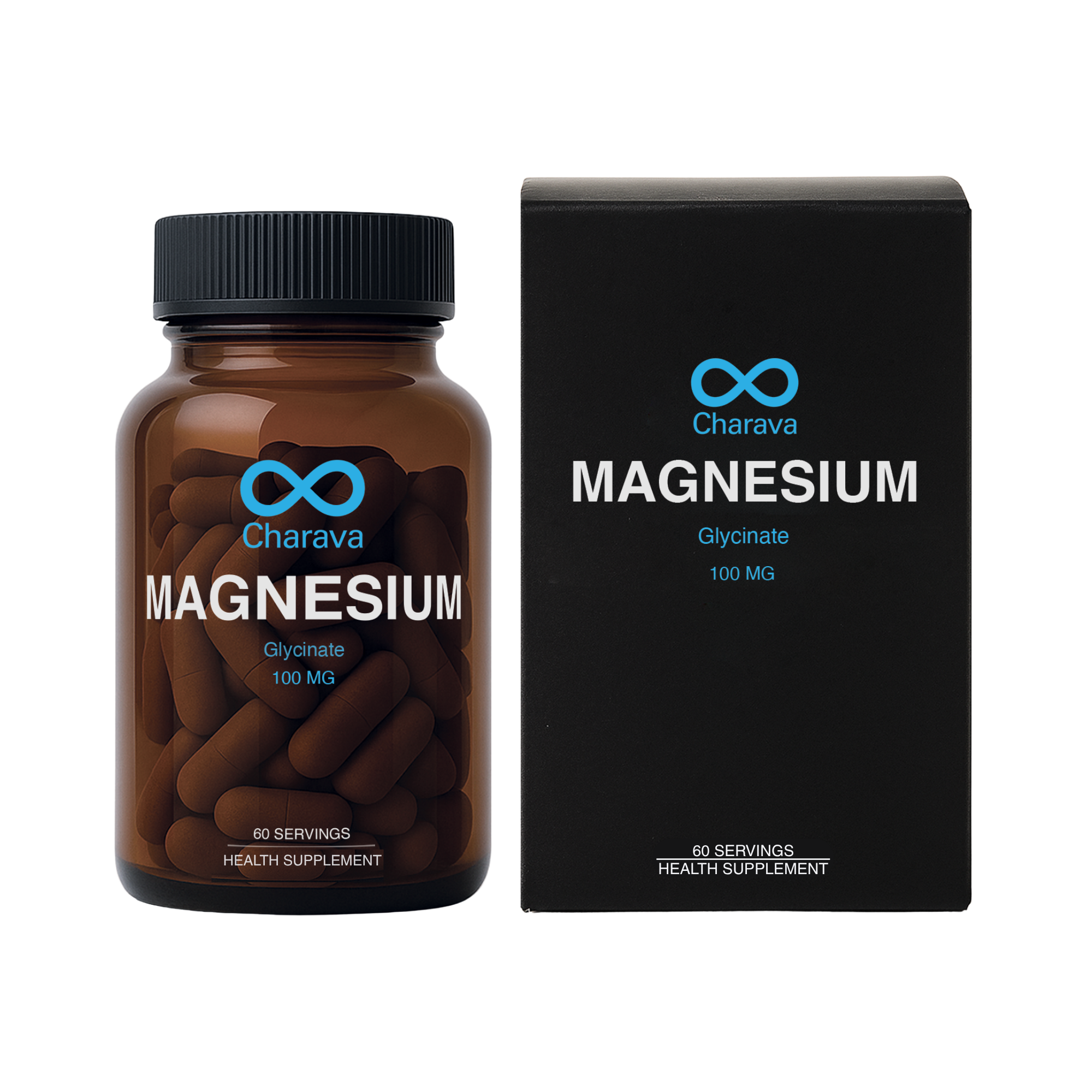 Charava - Magnesium Glycinate 100mg 60s