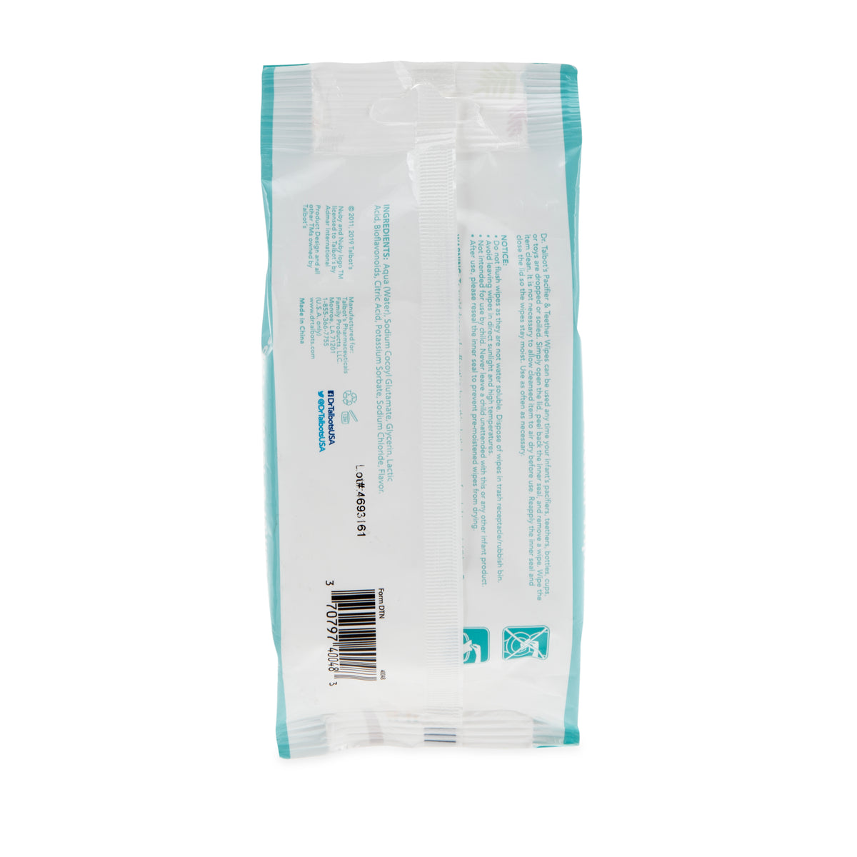 Dr Talbot's - Pacifier & Teether Wipes 48s