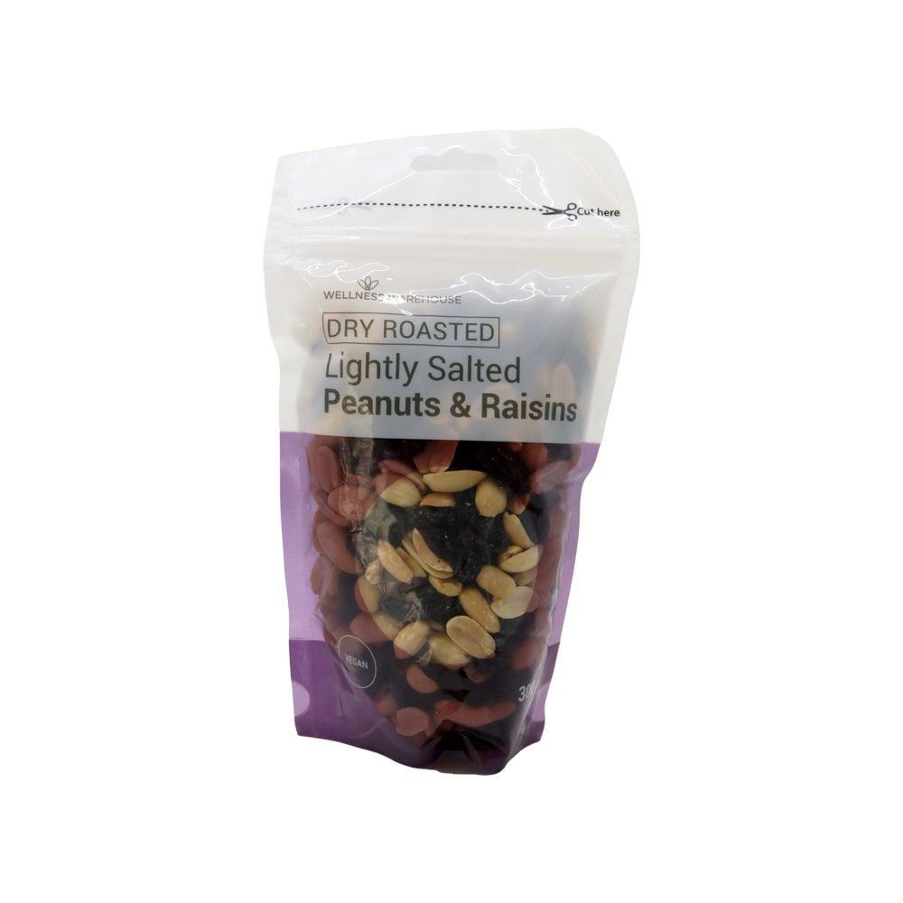 Wellness - Peanuts and Raisins Dry Roasted & Salted 300g