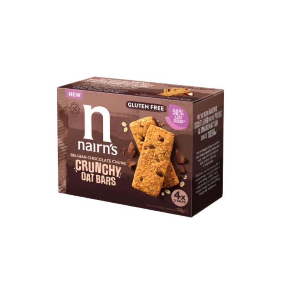 Nairns - Oat Bars Belgian Chocolate 4 x 40g