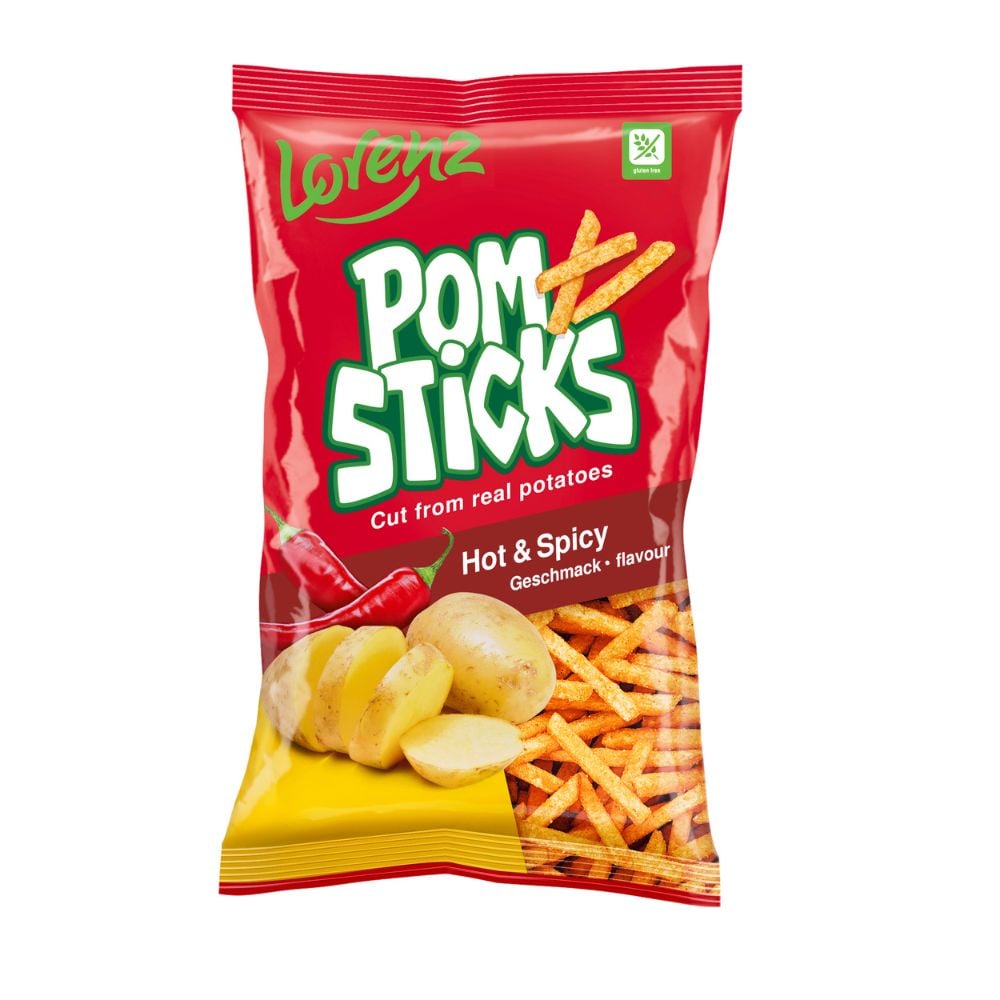 Lorenz Naturals - Pomsticks Hot & Spicy 85g
