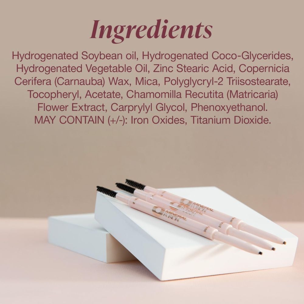 Mineral Fusion - Retractable Eyebrow Pencil Dark Brown