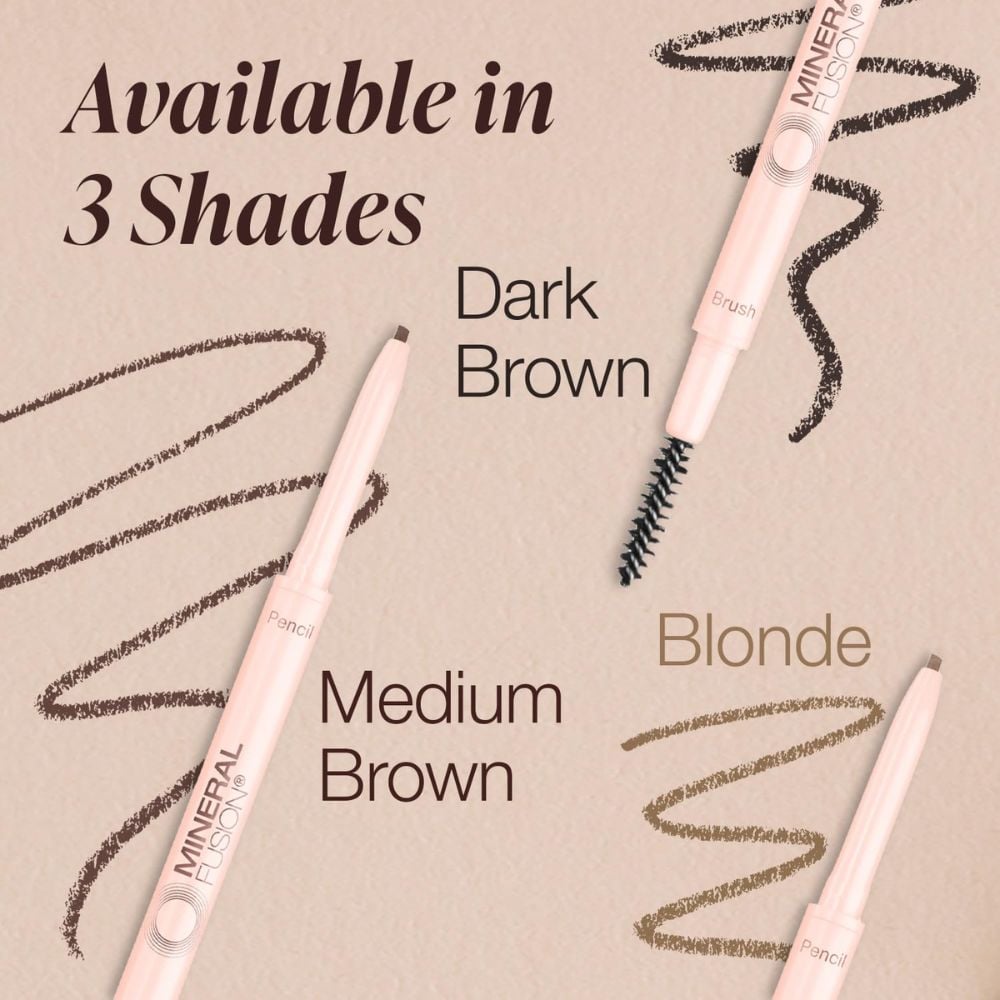Mineral Fusion - Retractable Eyebrow Pencil Medium Brown