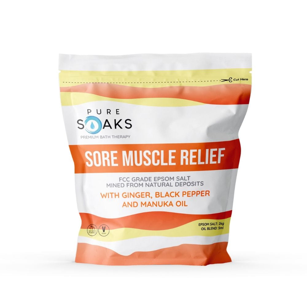 Pure Soaks - Epsom Salt Sore Muscle Relief 2kg