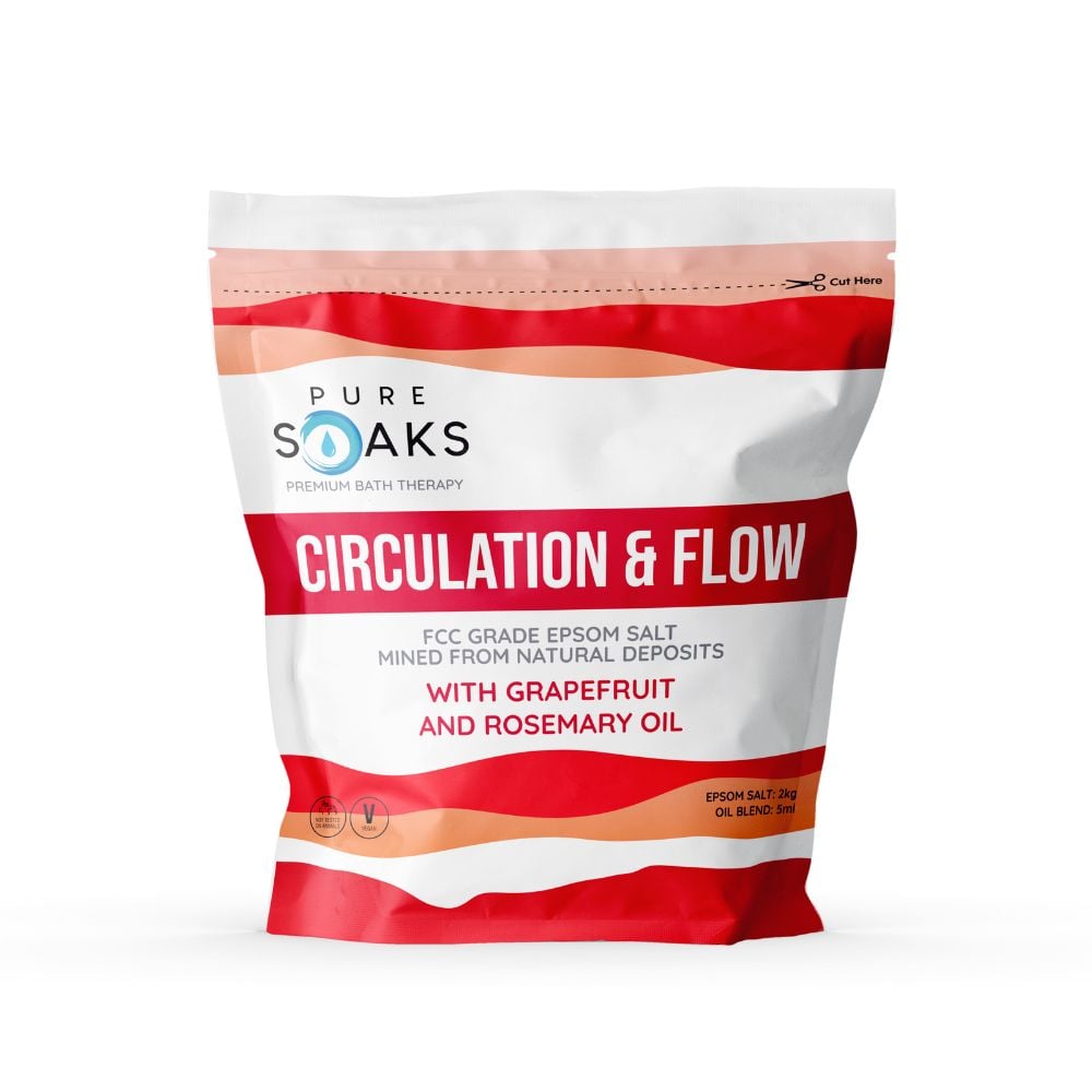 Pure Soaks - Epsom Salt Circulation & Flow 2kg