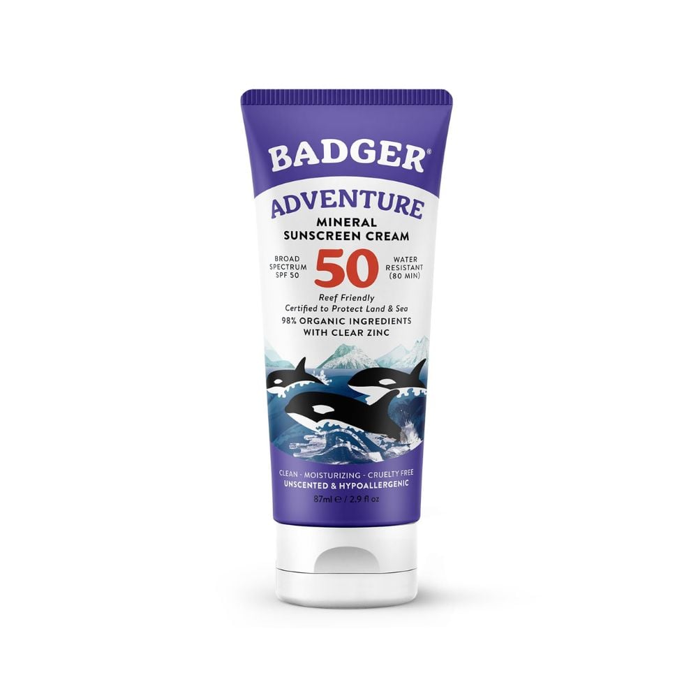 Badger - Adventure Sport Mineral Sunscreen Cream SPF 50 87ml