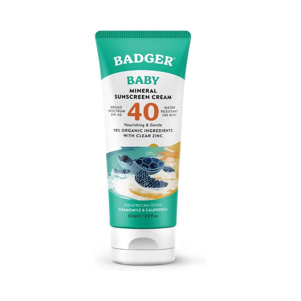 Badger - Baby Mineral Sunscreen Cream SPF 40 87ml