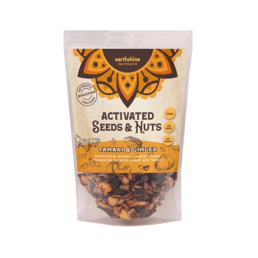 Earthshine - Activated Seeds & Nuts Tamari & Ginger 180g