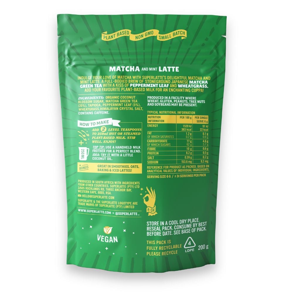 Superlatte - Latte Matcha Mint 200g
