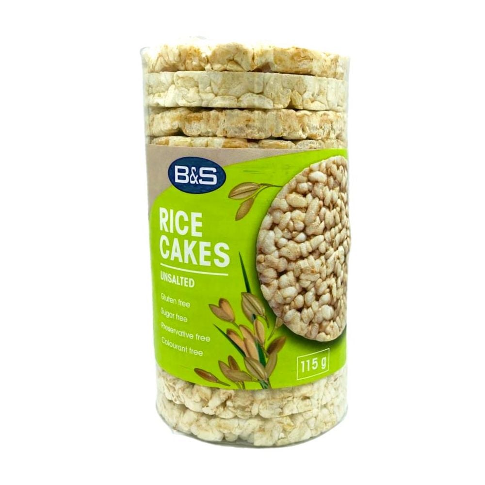 B & S - Rice Cakes Unsalted 115g