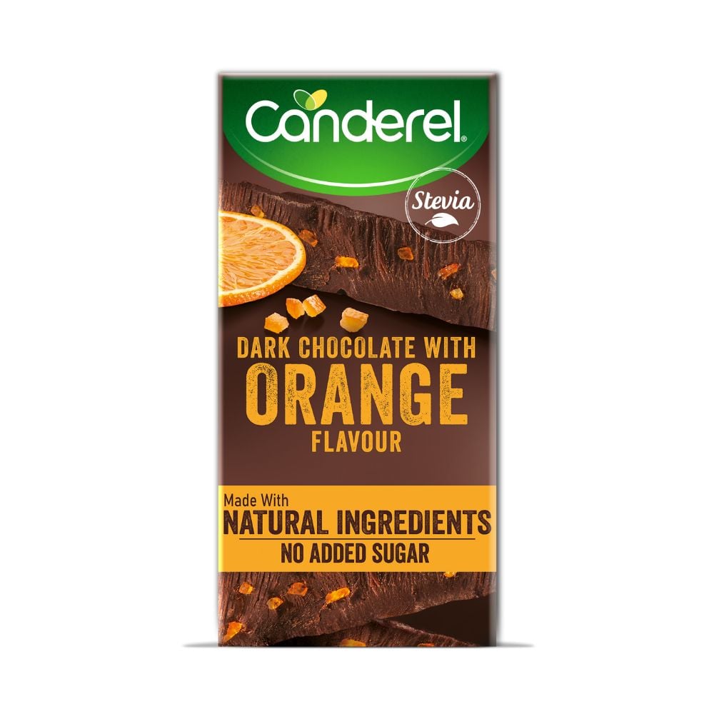 Canderel - Dark Chocolate Slab With Orange 75g