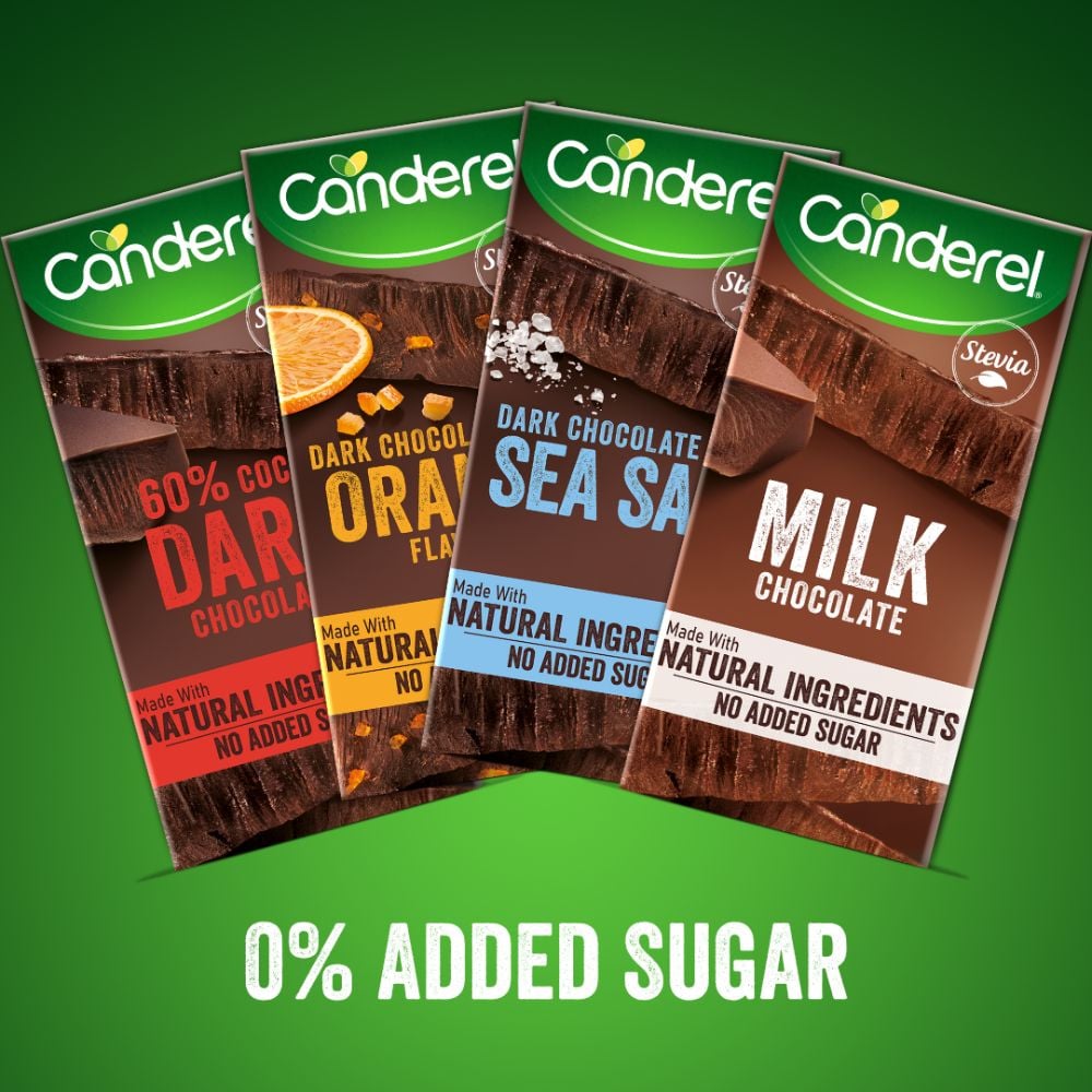 Canderel - Dark Chocolate Slab With Sea Salt 75g