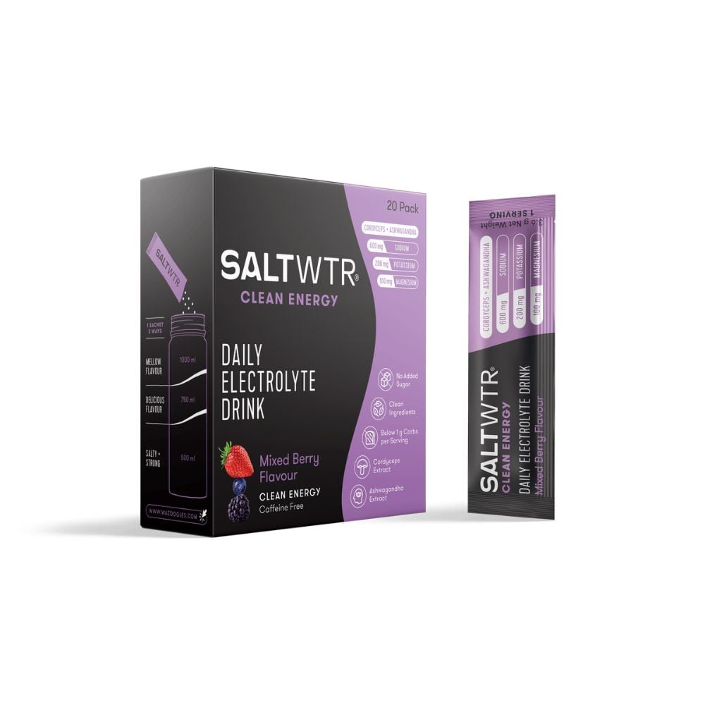 SALTWTR - Electrolytes Mixed Berry Clean Energy Hydration 20s