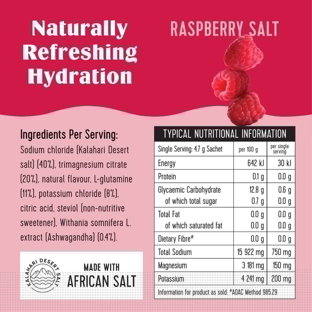 SALTWTR - Electrolytes Raspberry Salt Sports Recovery 20s