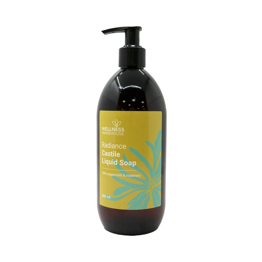 Wellness – Radiance Castile Liquid Soap Peppermint & Rosemary 500ml