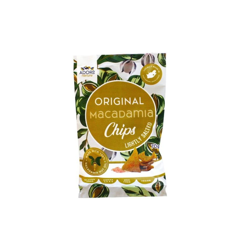 Adore Nature - Macadamia Chips Lightly Salted 70g