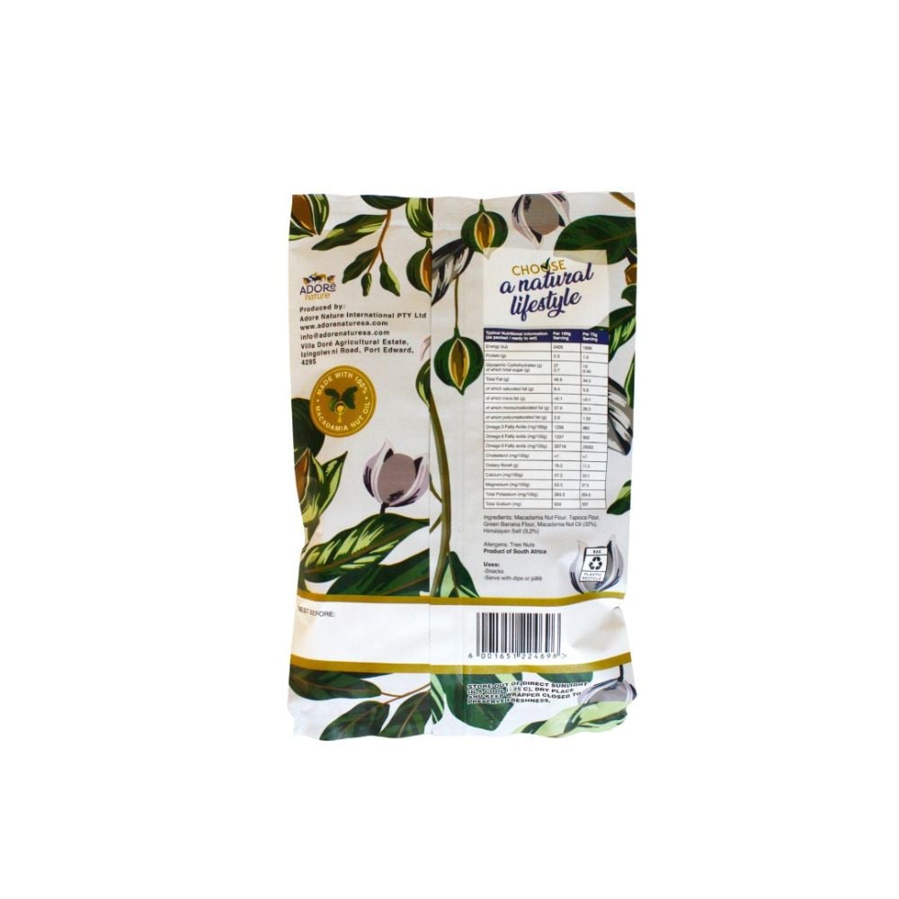 Adore Nature - Macadamia Chips Lightly Salted 70g