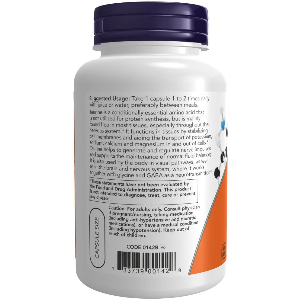 NOW - Taurine Double Strength 1000mg 100s