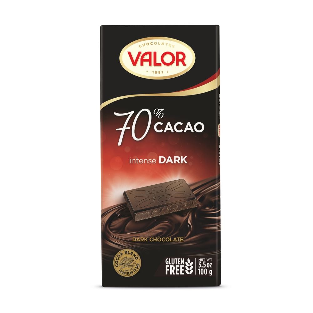 Valor - 70% Dark Chocolate Slab 100g