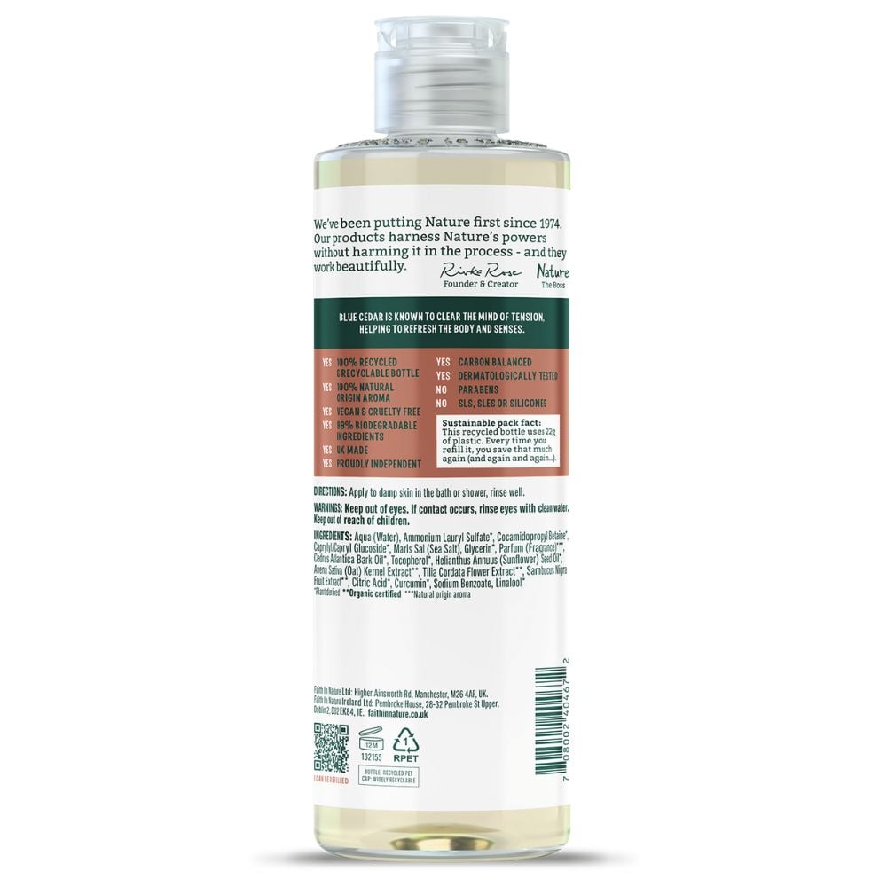 Faith in Nature - Body Wash Blue Cedar 400ml
