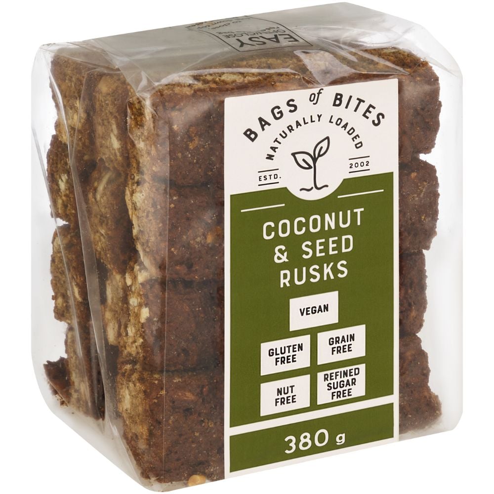 Bags of Bites - Rusks Coconut & Seed 380g