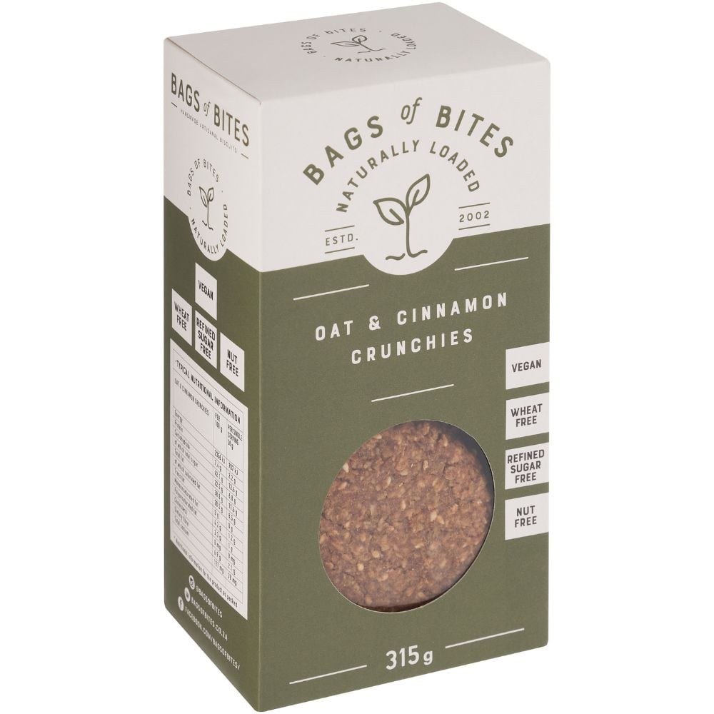 Bags of Bites - Crunchies Oat & Cinnamon 315g