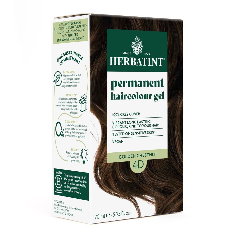 Herbatint - Hair Colour Golden Chestnut 4D 170ml
