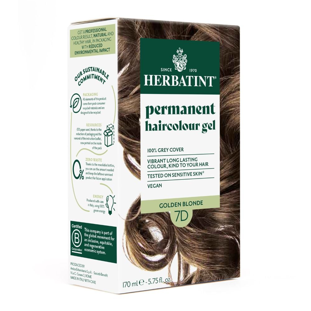 Herbatint - Hair Colour Golden Blonde 7D 170ml