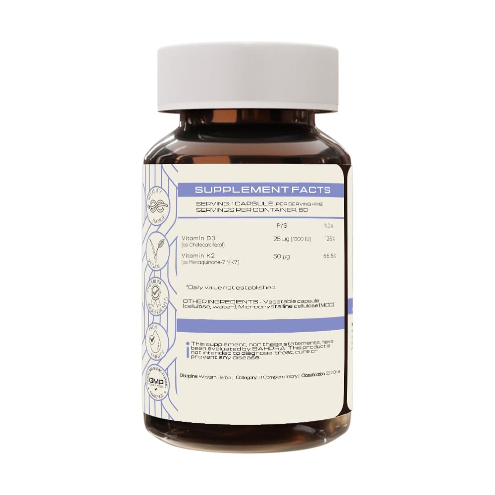 PrimeSelf - Vitamin D3 & K2 Complex 60s