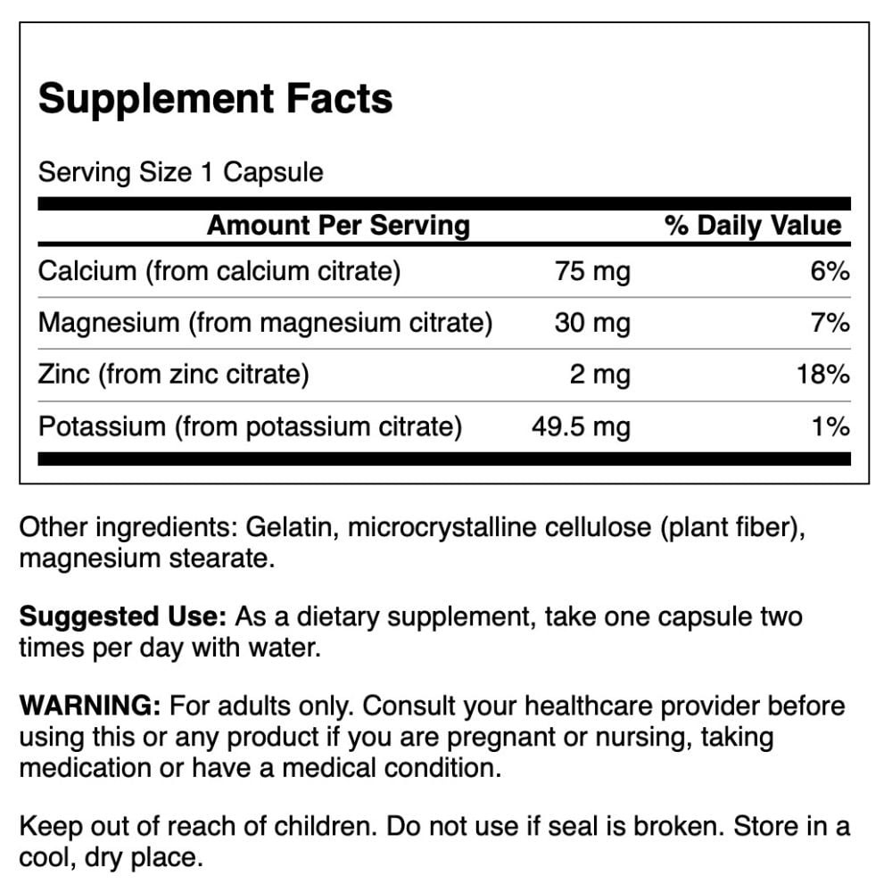 Swanson - Mineral Citrate Complex 60s
