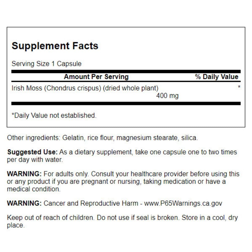 Swanson - Full Spectrum Irish Moss 400 mg 60s