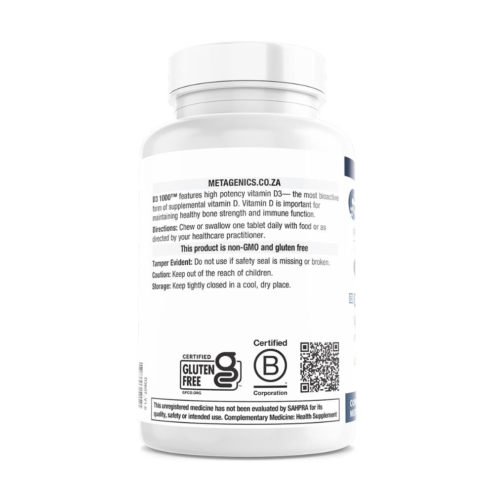 Metagenics - D3 1000 Tablets Promo Pack 75s