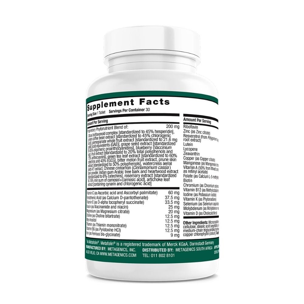 Metagenics - PhytoMulti Multivitamin with iron Tablets 30s