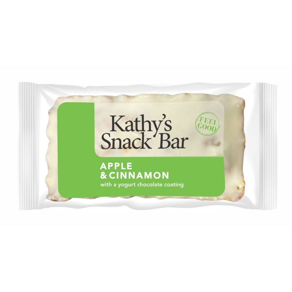 Kathy's Kitchen - Snack Bar Apple & Cinnamon Yoghurt Coated 50g