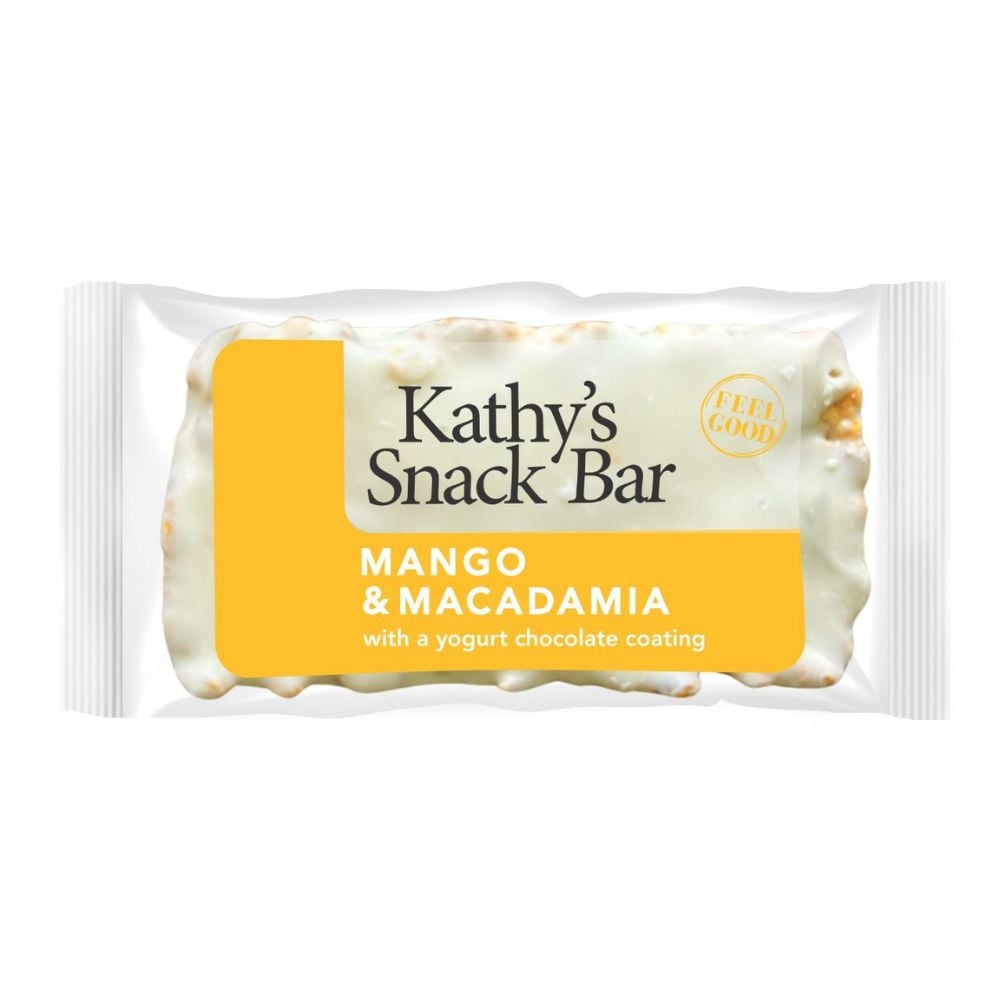 Kathy's Kitchen - Snack Bar Mango & Macadamia Yoghurt Coated 50g