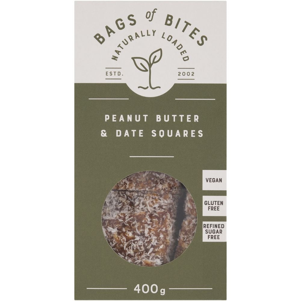 Bags of Bites - Biscuits Peanut Butter & Date 400g