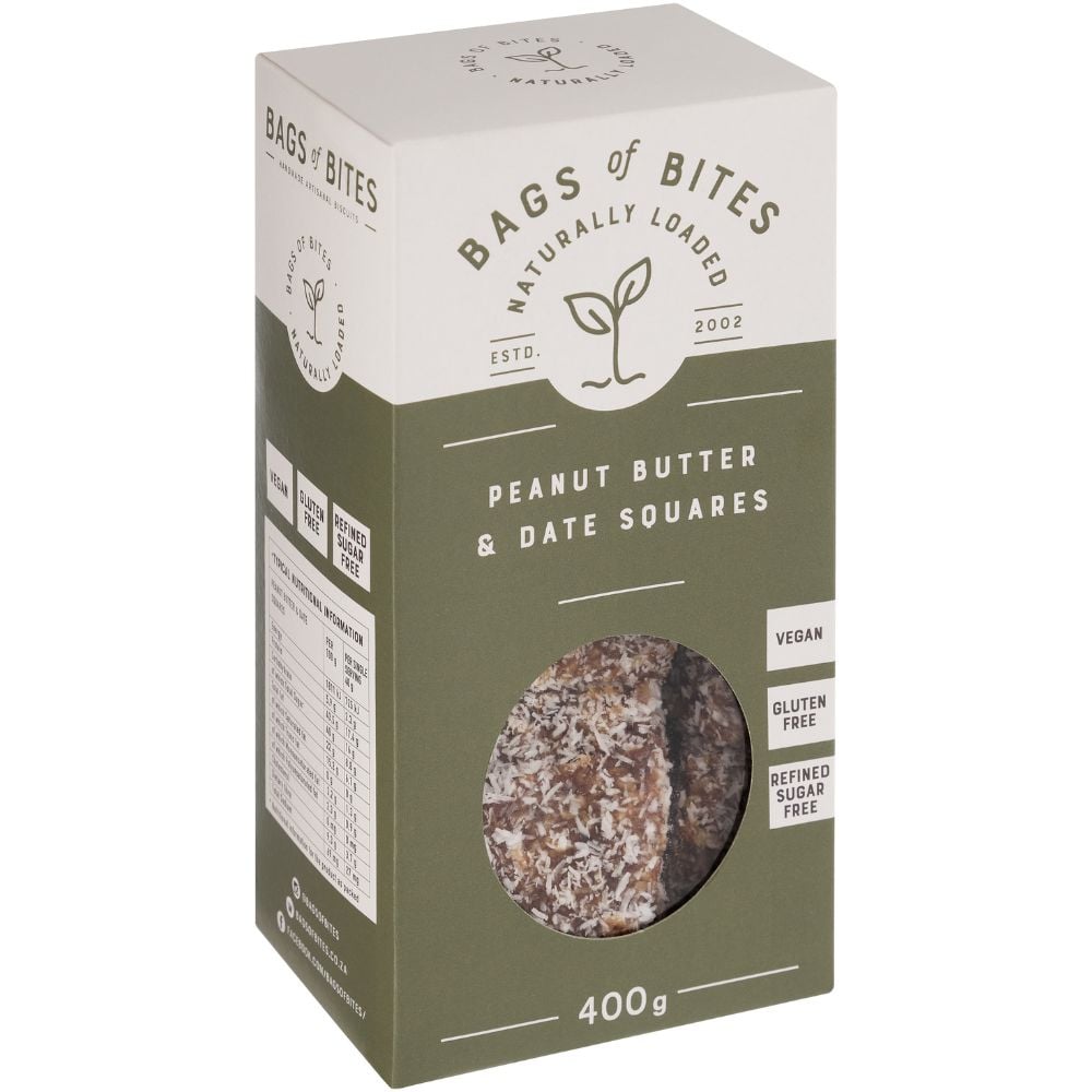 Bags of Bites - Biscuits Peanut Butter & Date 400g