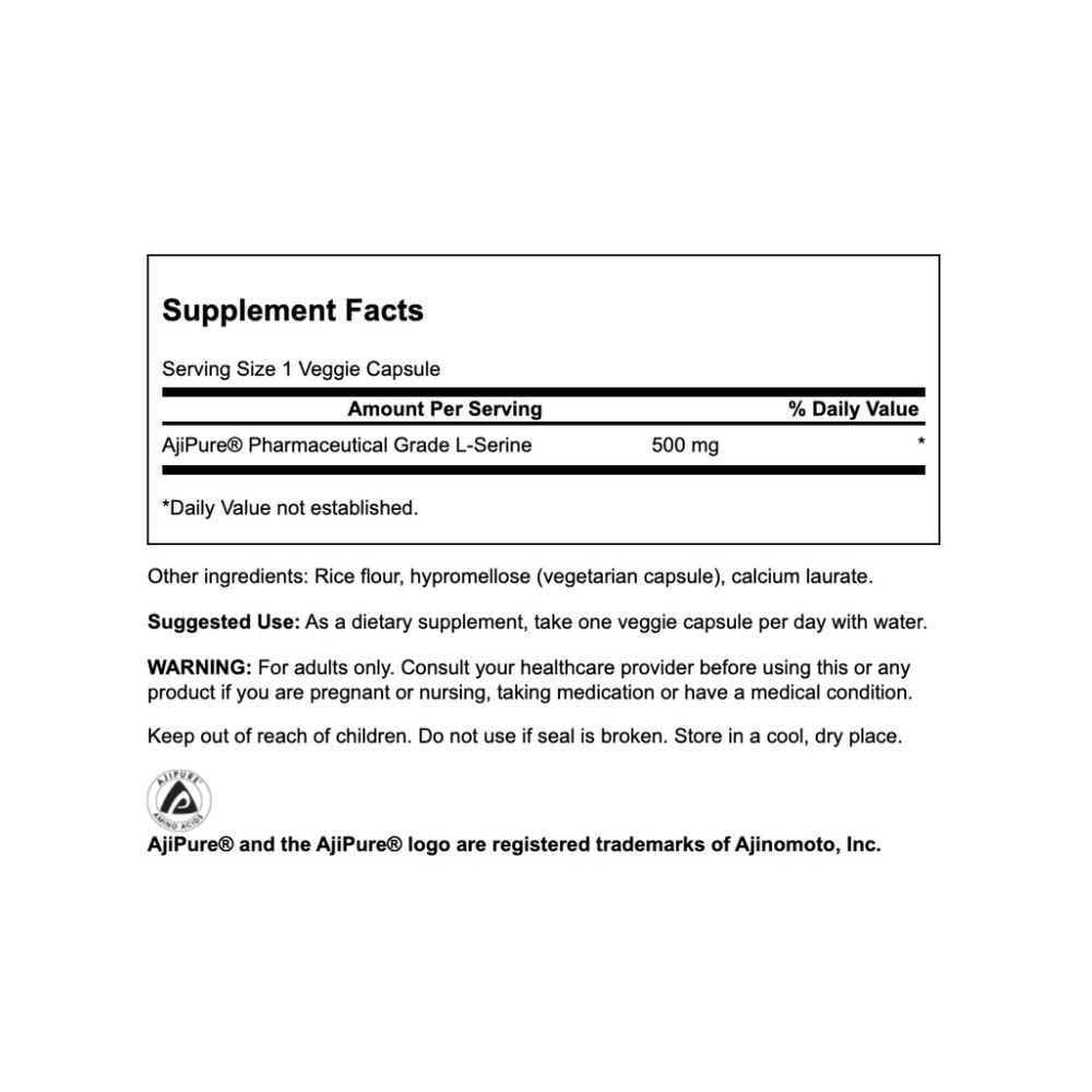 Swanson - L-Serine Featuring Ajipure 500mg 60s