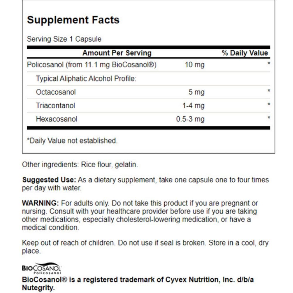Swanson - Policosanol 10mg 60s