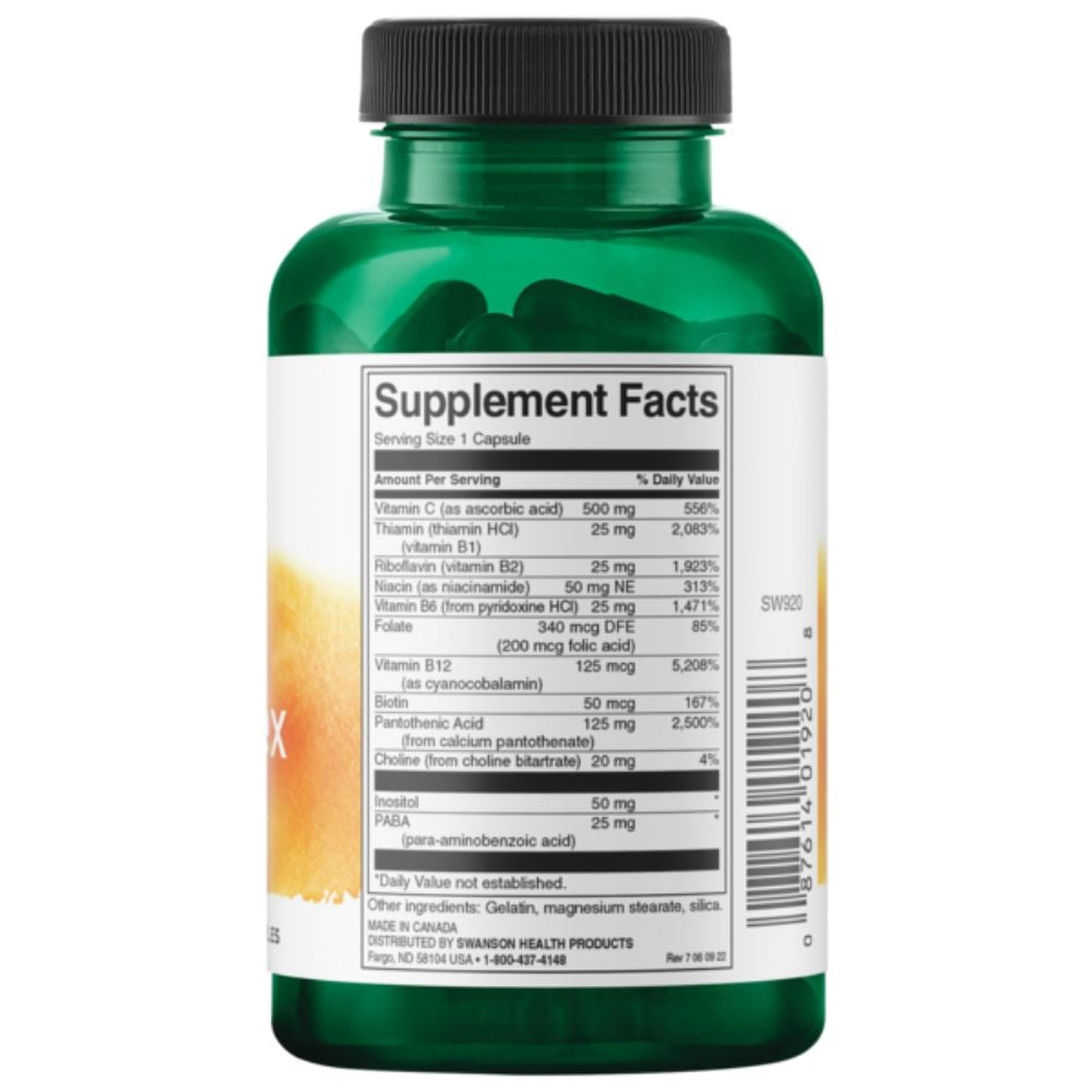 Swanson - Super Stress B-Complex with Vitamin C 100s