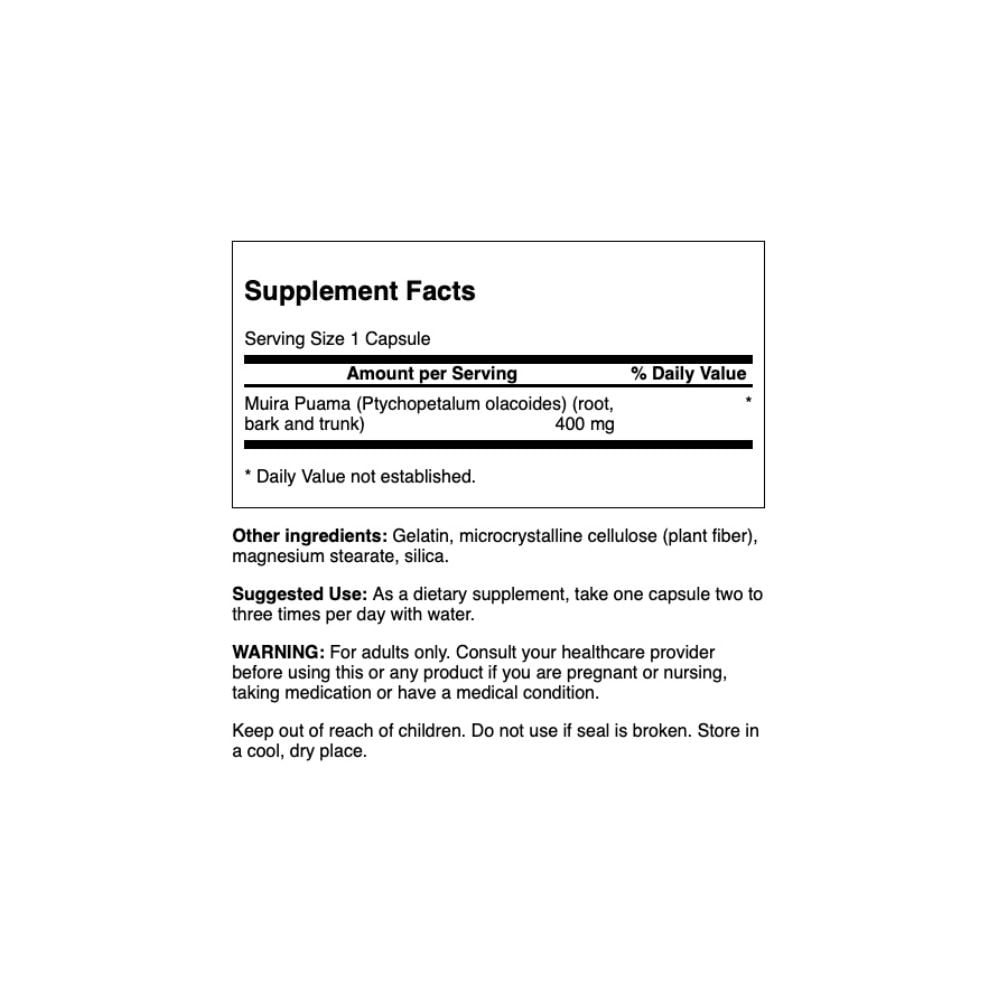 Swanson - Full Spectrum Muira Puama 400mg 90s