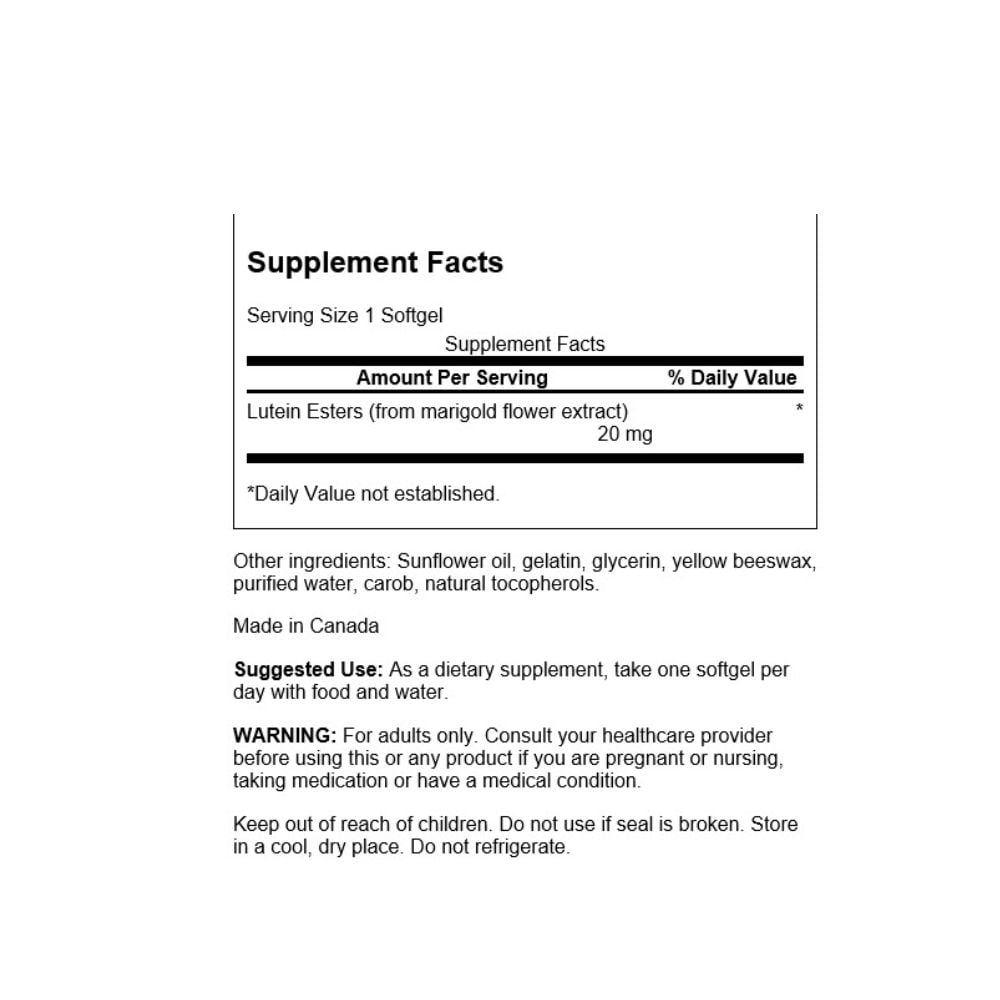 Swanson - Lutein Esters 20 mg 60s