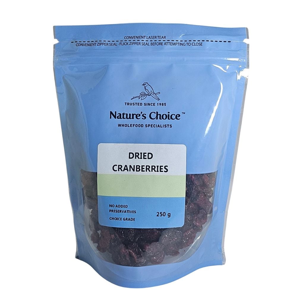 Natures Choice - Cranberries Dried 250g