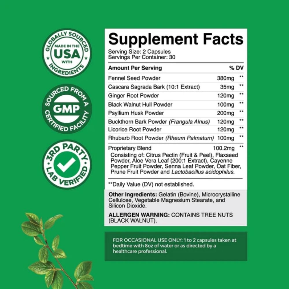 Nature's Craft - Colon Detox & Cleanse 60s